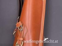 Doppeltes Flintenfutteral Schrotflinte aus Leder , Neu 