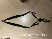 Hochwertiger Zwei-Punkt-Gurt / Schulterriemen mit Schwenkeln für Gewehre, Flinten und Armbrust, rutschfest und geräuschlos, 2in1