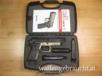 neue Pistole AREX Zero 1 CP FDE - Compact - sandfarben - 9mm, zweitem Magazin, Koffer & Putzzeug - MEK