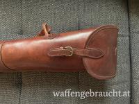 Futteral Leder / Flintenpaar / handgefertigt