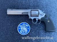 Revolver Smith & Wesson 686-1 6" mit verstellbarer Kimme 4-fach verstellb. Korn,  Kaliber .357 Mag. Super Zustand