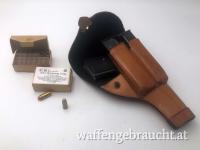 Aus Sammlungsauflösung - Schöne schwedische Dienstpistole Pistole Husqvarna 1907 Kal. 9 mm Browning long mit Holster