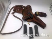 FN High Power Mod. 1935 Landesgendarmeriekommando Burgenland 9 mm Para mit Holster und  4 Magazinen