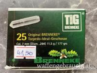 Brenneke TIG Geschosse im Kaliber 7mm/.284dia mit 11,5g/177gr