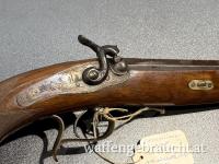 Damast Vorderlader Pistole Perkussion