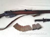 Enfield MK3 Nr. 2, guter Zustand, inkl. Tragriemen, Bajonett, Munition, Ölbehälter