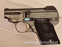 Steyr Pieper Kipplauf - 1908 - Kal. 6,35 mm, ÖWG, Bj: 1920, samt Magazin