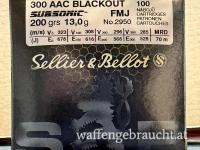 100 Stk. Sellier & Bellot (S&B) Subsonic FMJ .300 AAC Blackout 200gr (200 Stk lagernd und div. Andere)