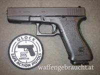 Glock 17 Gen. 2 , Cal. 9x19, Beschuss Nov. 1995 , mit einem Magazin ohne Box