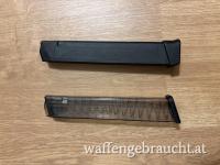 Große Magazine Glock 9mm, 1x Glock (33 Schuss) + 1x ETS (30 Schuss)