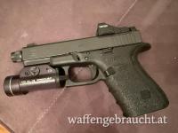 Glock 19 Gen 4 mit Gewinde-Zusatzlauf 
