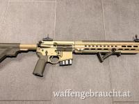 HK MR 223 A3 16,5 Zoll in Coyote TAN und OD Green Cerakote mit langen Slimline Handschutz