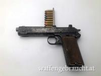 Aus Sammlungsauflösung - unbearbeitete originale k.u.k. österreichische Dienstpistole M1912 aus den 1. Weltkrieg