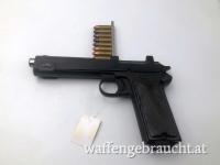Aus Sammlungsauflösung - schöne unbearbeitete originale k.u.k. österreichische Dienstpistole M1912 aus den 1. Weltkrieg