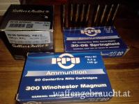 99 Stk. 30-06 Springfield und 300 Winchester Magnum Patronen