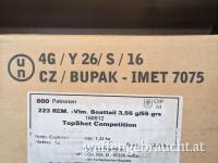 Munition .223 REM 3,56g/55grsTopShot Competion / Sellier&Bellot