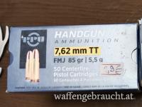 PPU Tokarev 7,62x25 FMJ mit 5,5g/85gr
