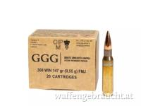 GGG .308Win 7.62x51 147 gr FMJ