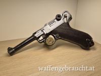 GÜLTIGER BESCHUSS! P08 Luger DWM, nummerngleich, Originalzustand! Holzboden-Magazin - Bj.: 1916 - Ordonnanzpistole
