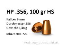 H&N HP .356, 100 gr HS Geschosse