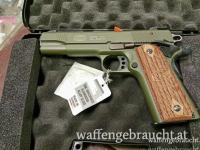 Mauser Modell 1911 OD Green im Kaliber .22lr mit 5 Zoll Lauflänge und Transportkoffer