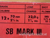 Schrotpatronen 25 Stück Sellier & Bellot MARK III kal 12/70 32g 3,75mm 