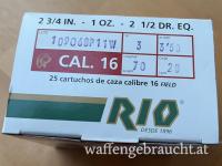 Schrotpatronen 25 Stück RIO FIELD Kal16/70 3,50mm 28g