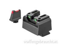 LPA Viser mit Fiber Optic Kimme & Korn, Glock M.O.S. (verstellbar)