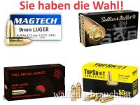Aktion! 9mm Luger 124gr FMJ 1000 Stk. auf Lager! 