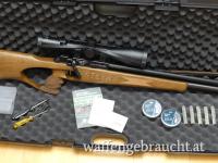 STEYR HUNTING 5 AUTOMATIC BLACK 5,5 MM 40 J, mit ZFR GPO Spectra, 5 Magazine, 2 Dosen Diabolos, Zielscheibe, Luftpumpe