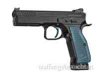 CZ 75 SHADOW 2 9X19 BP BLUE GRIP *LAGERND*