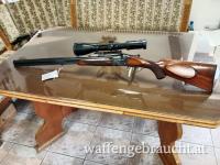 Bockbüchsflinte im Kaliber 8x57JRS und 16/70 mit Bauer 3-12x50, Absehen 4 und Leuchtpunkt