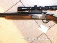 Gut erhaltene und günstige, kompakte Bockbüchsflinte Atlas im Kaliber .22WMR / 20/70 mit ZF 3-9x32