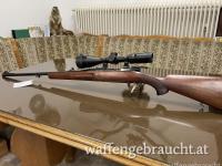 Mauser K98 im Kaliber .243Win mit Bauer 3-12x50, Absehen 4 und Leuchtpunkt 