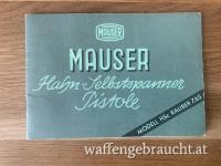Bedienungsanleitung / Handbuch Mauser Hahn-Selbstspanner Pistole Mauser HSc Kal.7,65