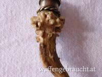 Nr. 11: Rehknöpfler mit Fassung aus Silber 925, 4 cm