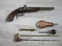 Vorderladerpistole mit Perkussionsschloss von Le Page a Paris