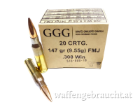 GGG 308 Win. 147gr FMJ 200 Stk.