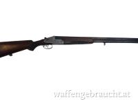 gebr. MERKEL Bockdoppelflinte Mod. 303E, Doppelabzug, H&H Seitenschlösser mit Ejektor, geteilter Vorderschaft, Baujahr 1969, Zus