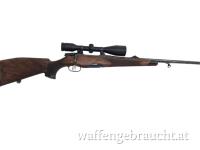 gebr. STEYR MANNLICHER Luxus mit orig. SM montiertesm KAHLES Helia CB 8x50L Abs. 4-Dot, Zustand: Sehr gut