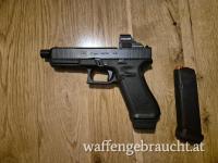 Glock 17 Gen 5 MOS mit Gewindelauf und Holosun 407C X2Green Dot