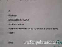 Bockbüchsflinte von Drescher Franz Murau 