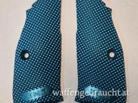Griffschalen Grips KMR Dot Matrix Ergo alu blau für CZ