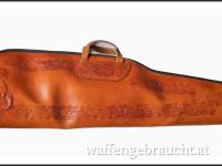 Gewehrtasche aus Leder mit Elefantenmotiv