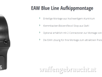 Zielfernrohrmontage EAW 34mm, H=10mm