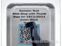 Eemann Tech Schlittenfanghebel mit Daumenauflage für 1911/2011