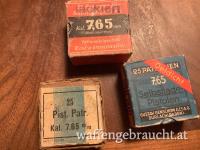 Alte Munition 7,65 Brow.