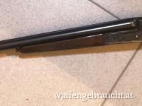 Ältere, gut erhaltene, sehr günstige Querflinte Kal. 16/70 blanke Läufe - Kettner
