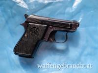 Pistole Beretta 950B 6,35mm Br. gebraucht REGELBESTEUERT *TASCHENPISTOLE* Kipplauf-Konstruktion inkl. Versand zu Waffengewerbe