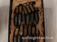 Original Pistolenpatrone 08 in Blechdose P08